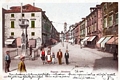  Old image - Stradun, Orlando Column, citizens and traditional costumes 