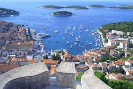  Where is Hvar - a view from the Fortica fort 