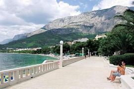  Tucepi promenade along the beaches - mountain Biokovo, Nature park 