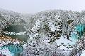  National park Plitvice - icy and calm in winter 